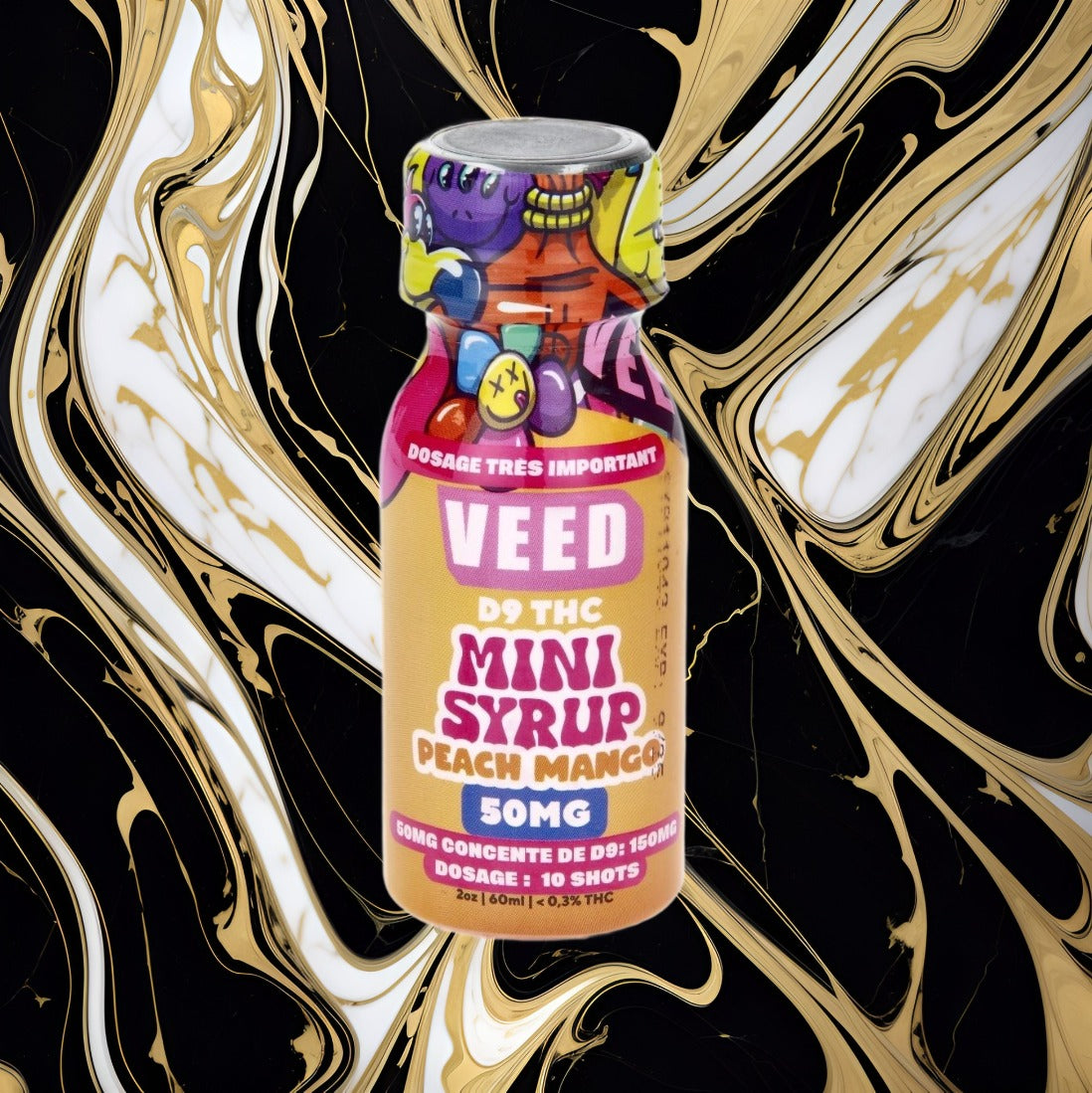 SIROP VEED DELTA 9 PECHE MANGUE 50MG