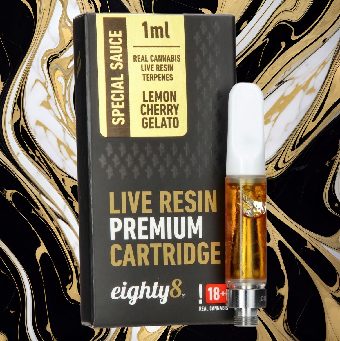 CARTOUCHE EIGHTY8 RESINE LEMON CHERRY GELATO 1ML - SosFafvape